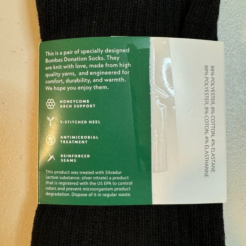 BOMBAS Lot Of 3 Black Honeycomb Arch Antimicrobial High Crew Calf Socks Men's XL